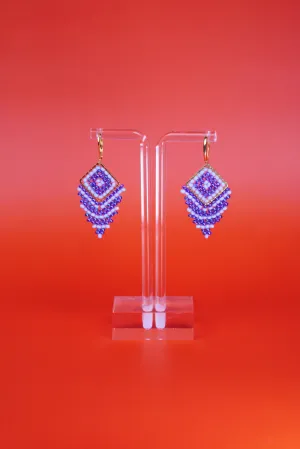 Diamond Shaped Beaded Earrings