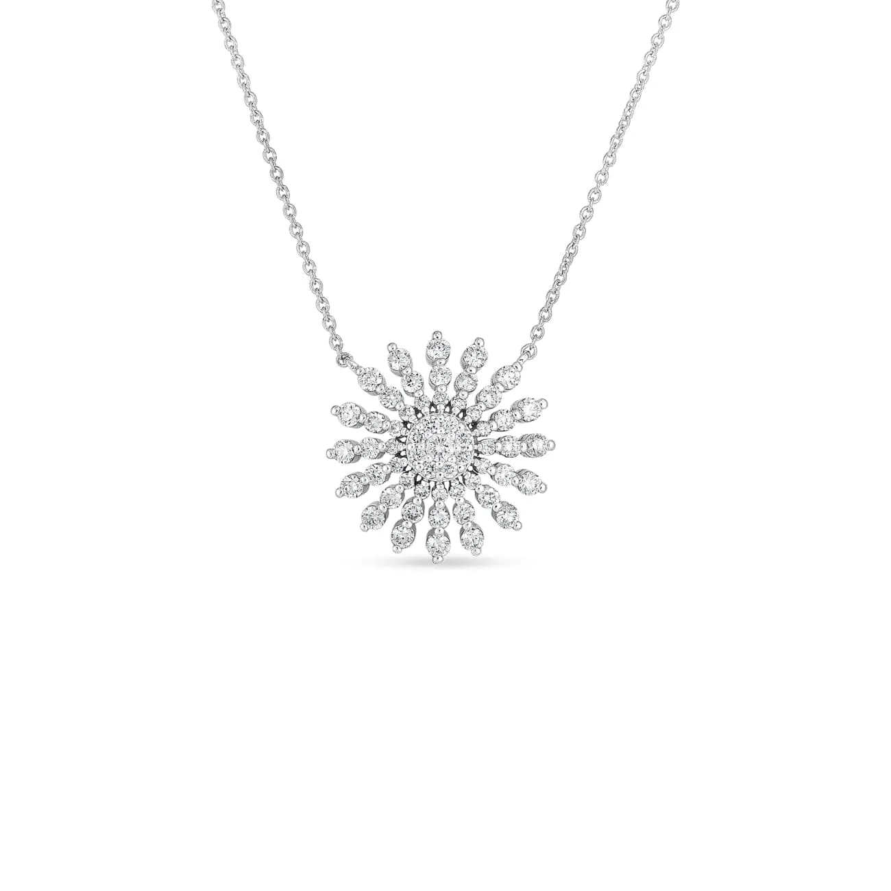 Diamond Sunburst Necklace
