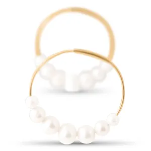 Diana Endless Pearl Hoops