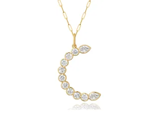 Double Headed Crescent Necklace