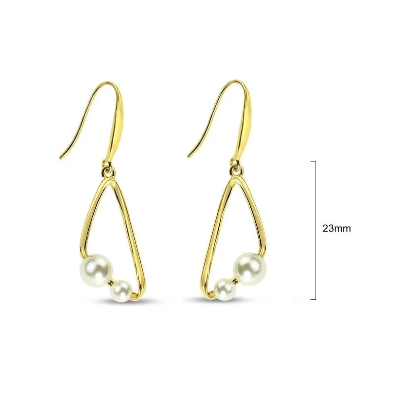 Double Pearl Earrings