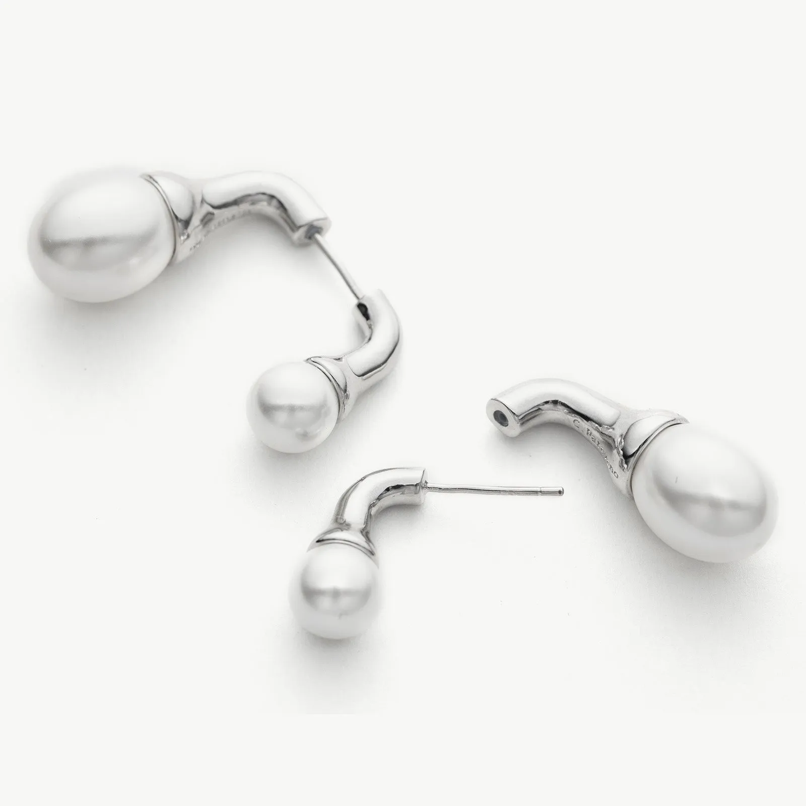 Double Pearls Earrings