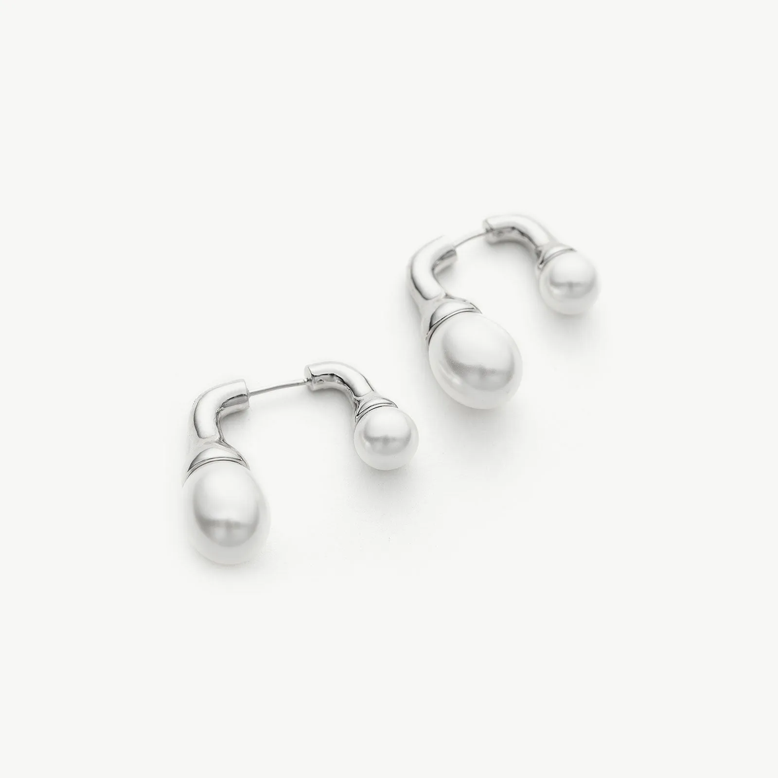 Double Pearls Earrings
