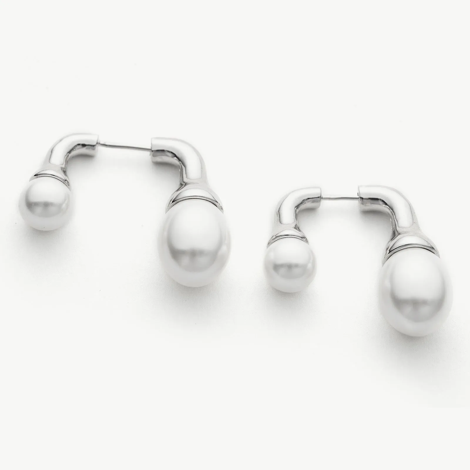 Double Pearls Earrings