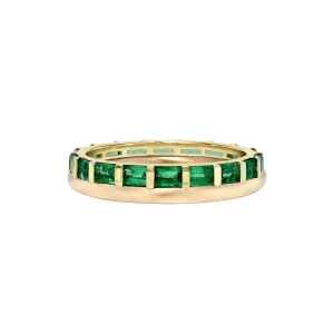 Duo Emerald Baguette Ring