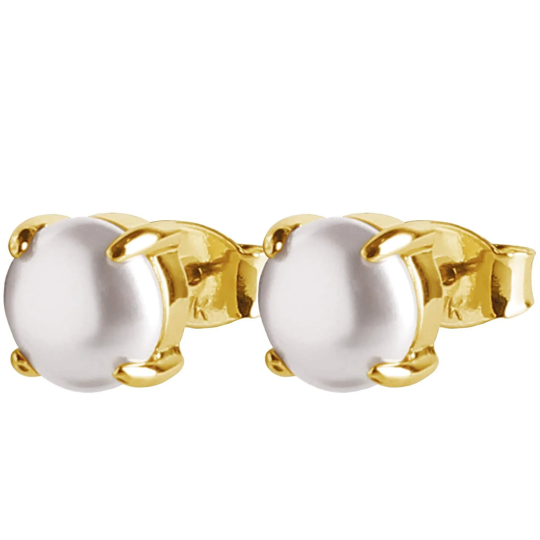 Dyrberg Kern Mitzi Gold Earrings - Pearl