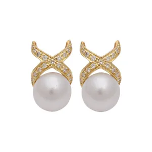 Earrings-South Sea Pearl and Diamond