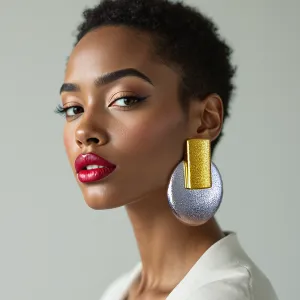 Egypt Earrings / Silver Gold