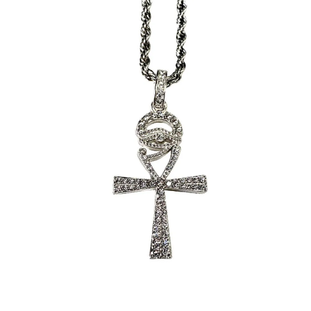 Egyptian Ankh Cross Pendant Necklace For Women/Men Gold Color Eye of Horus Ankh Necklaces Religious Chain