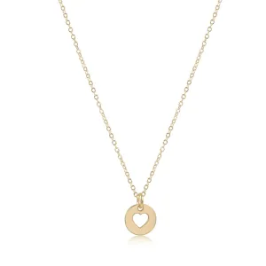 enewton - egirl | 14" Necklace Gold - Love Small Gold Disc