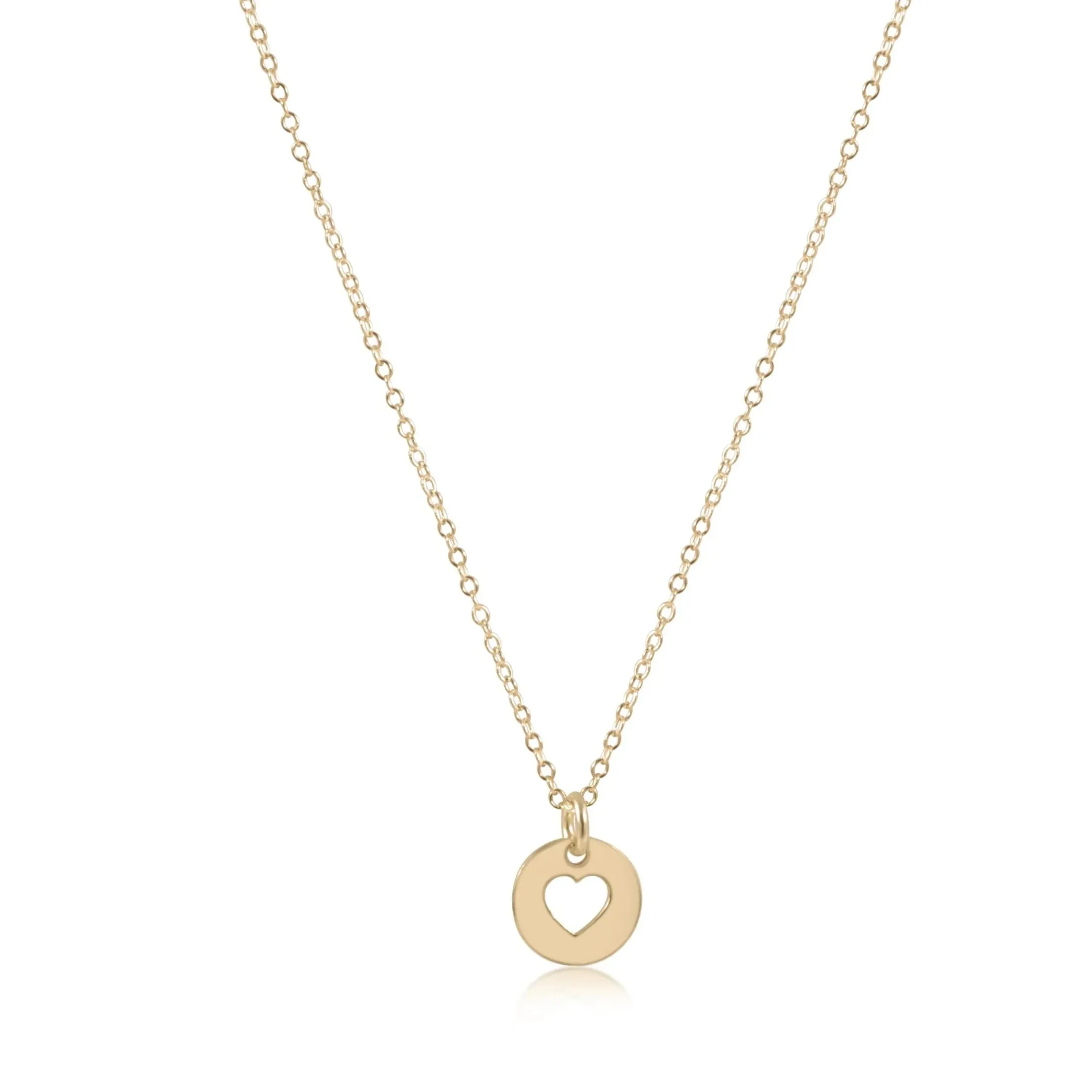 enewton - egirl | 14" Necklace Gold - Love Small Gold Disc