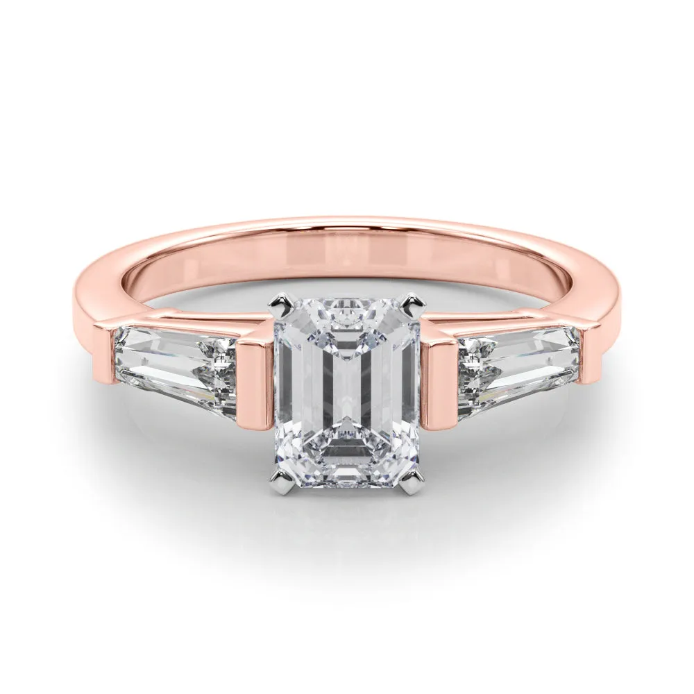 Engagement Rings 3 Stone Baguette - TN82844