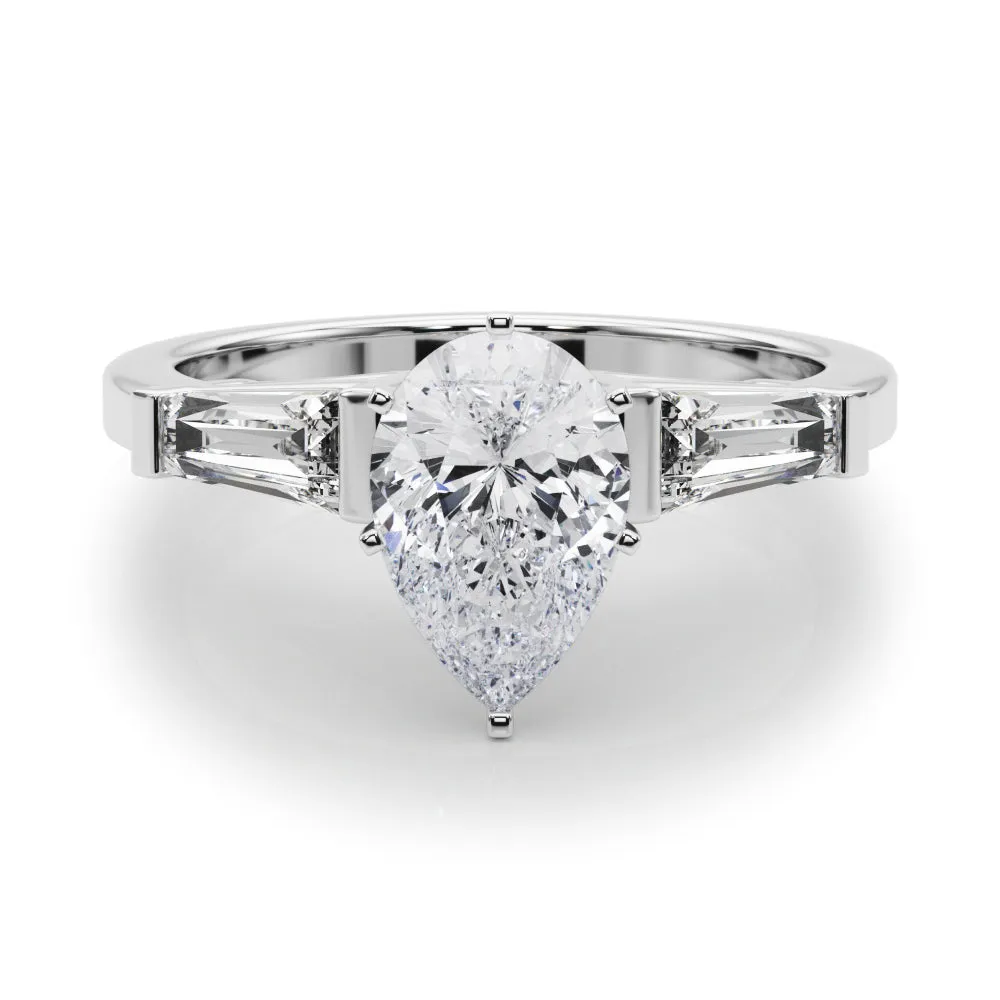 Engagement Rings 3 Stone Baguette - TN82844