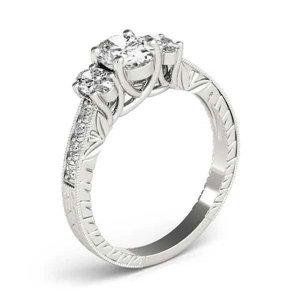 Engagement Rings 3 Stone Oval - TN82818