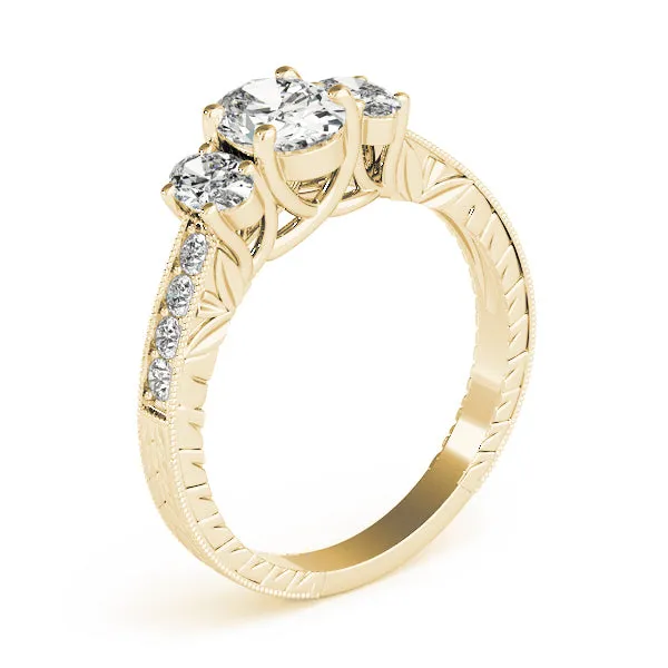 Engagement Rings 3 Stone Oval - TN82818