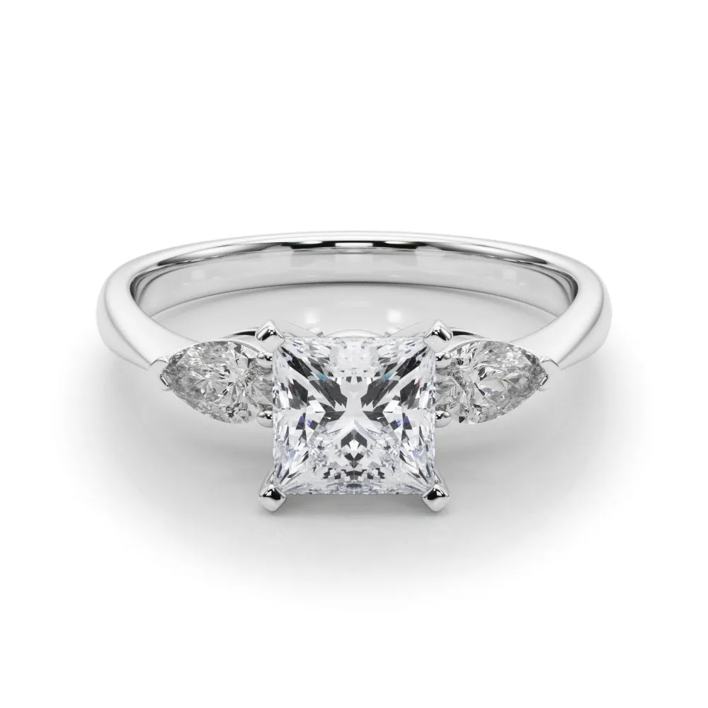 Engagement Rings 3 Stone Pear - TN50309-E