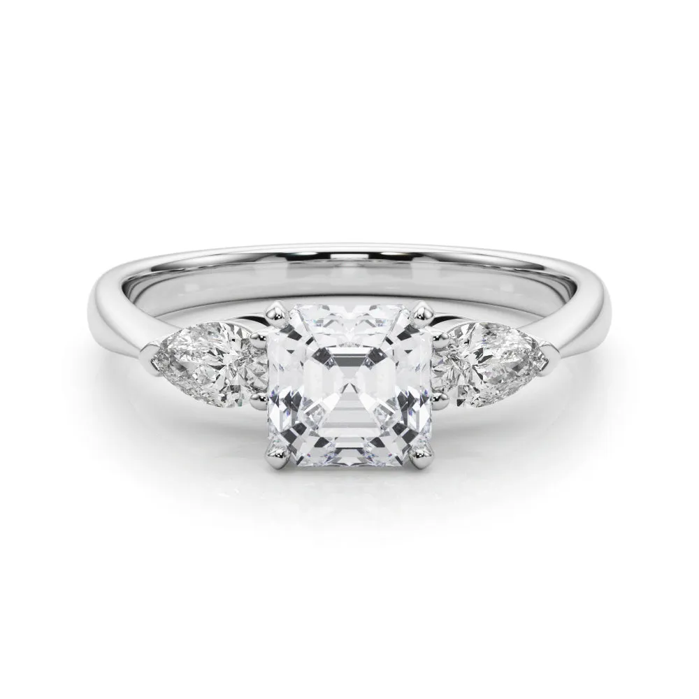 Engagement Rings 3 Stone Pear - TN50309-E