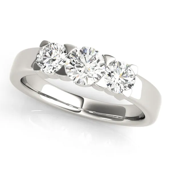 Engagement Rings 3 Stone Round - TN81755