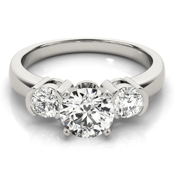 Engagement Rings 3 Stone Round - TN81934