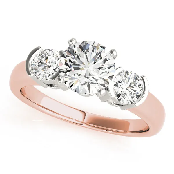 Engagement Rings 3 Stone Round - TN81934