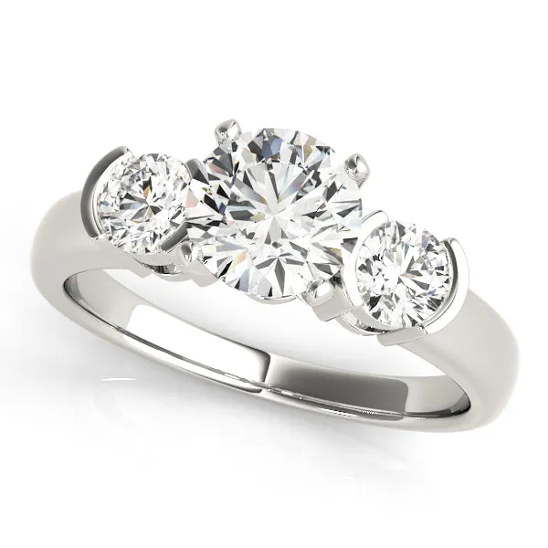 Engagement Rings 3 Stone Round - TN81934