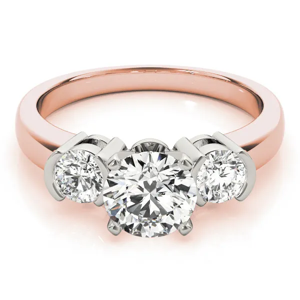 Engagement Rings 3 Stone Round - TN81934