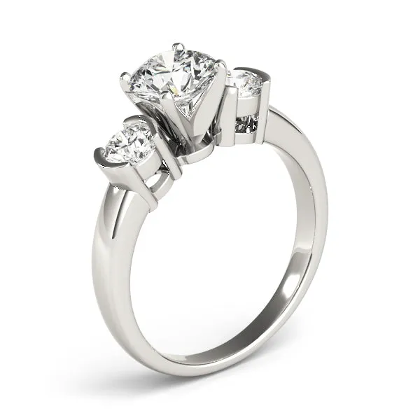 Engagement Rings 3 Stone Round - TN81934