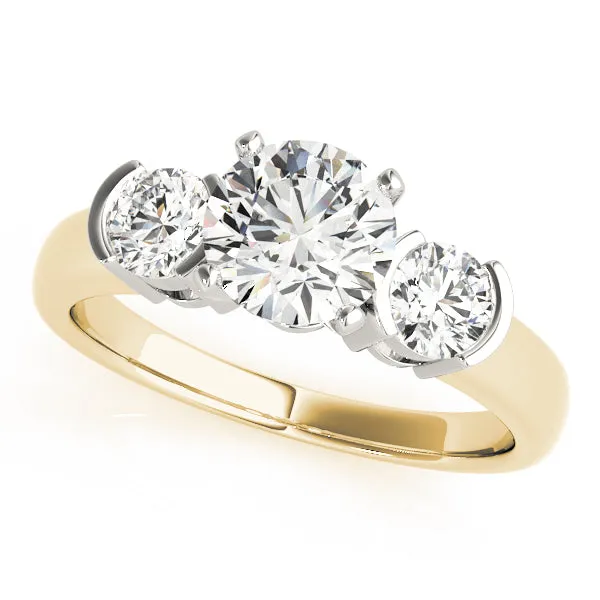 Engagement Rings 3 Stone Round - TN81934