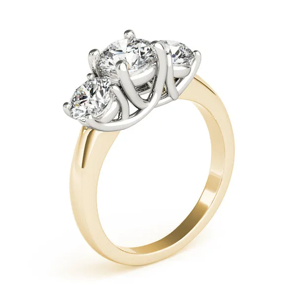 Engagement Rings 3 Stone Round - TN81978