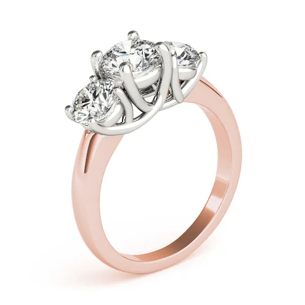 Engagement Rings 3 Stone Round - TN81978