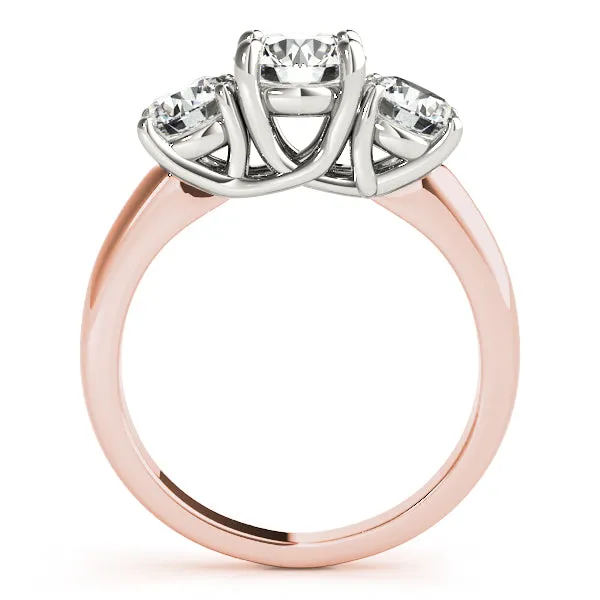 Engagement Rings 3 Stone Round - TN81978