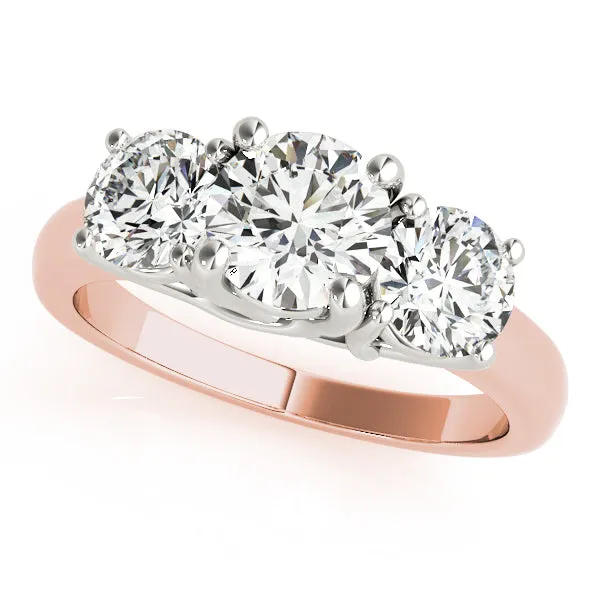 Engagement Rings 3 Stone Round - TN81978