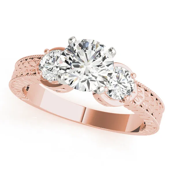 Engagement Rings 3 Stone Round - TN82847