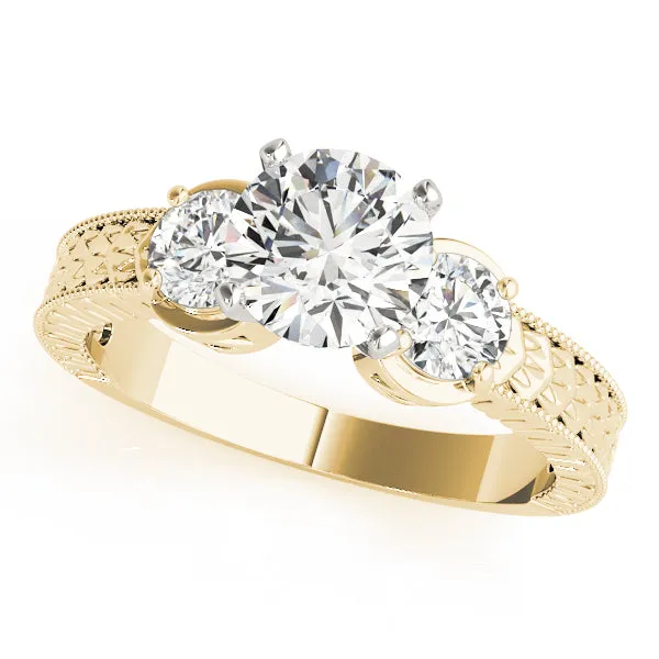 Engagement Rings 3 Stone Round - TN82847
