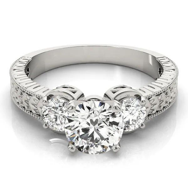 Engagement Rings 3 Stone Round - TN82847