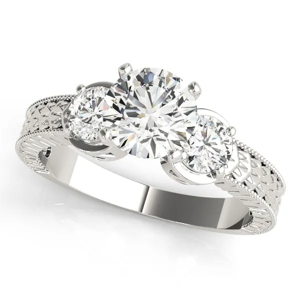 Engagement Rings 3 Stone Round - TN82847