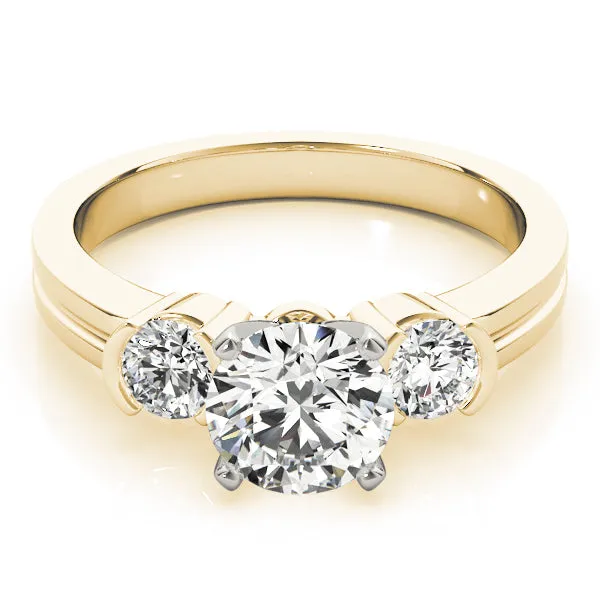 Engagement Rings 3 Stone Round - TN82848