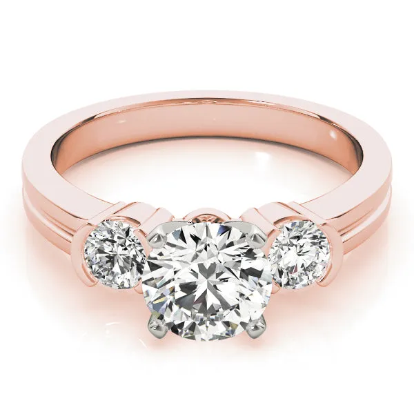 Engagement Rings 3 Stone Round - TN82848