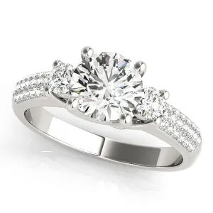 Engagement Rings 3 Stone Round - TN84177