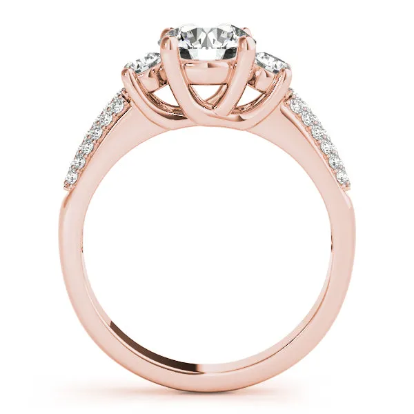 Engagement Rings 3 Stone Round - TN84177