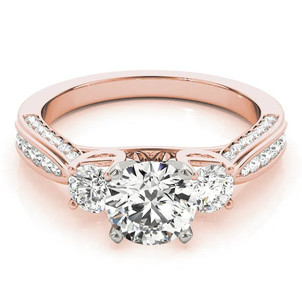 Engagement Rings 3 Stone Round - TN84296