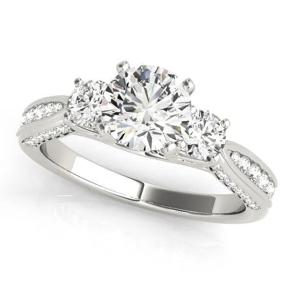 Engagement Rings 3 Stone Round - TN84296