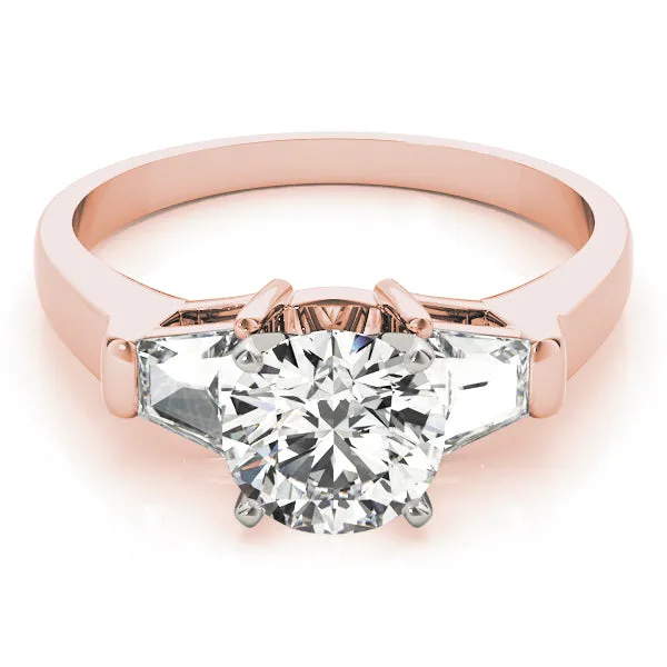 Engagement Rings 3 Stone Traps & Halfmoons - TN84111