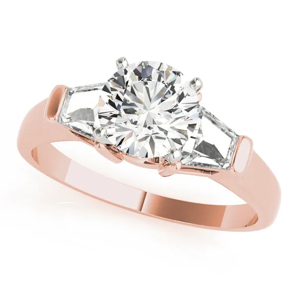 Engagement Rings 3 Stone Traps & Halfmoons - TN84111