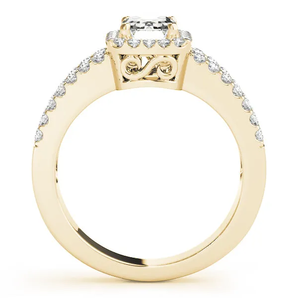 Engagement Rings Halo Emerald - TN83494