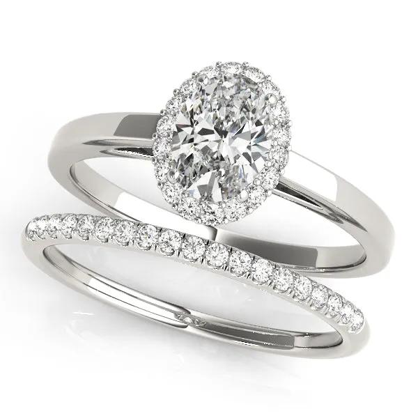 Engagement Rings Halo Oval - TN50916-E