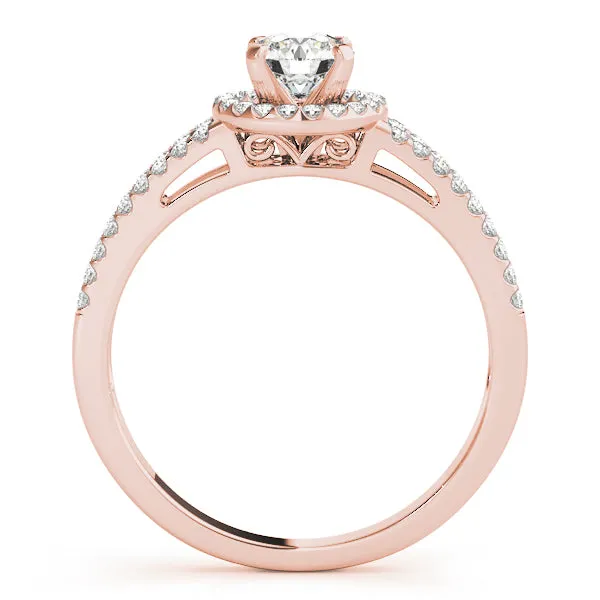 Engagement Rings Halo Round - TN50550-E