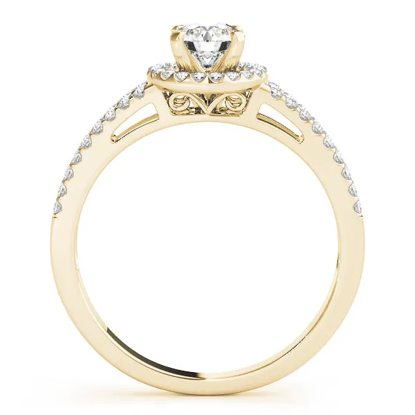 Engagement Rings Halo Round - TN50550-E