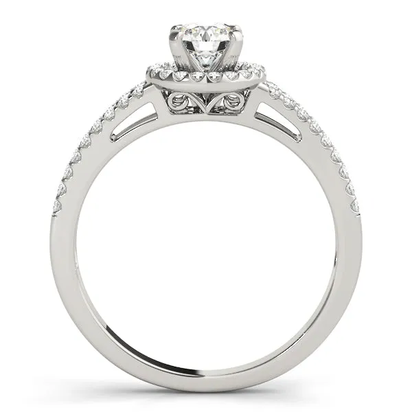 Engagement Rings Halo Round - TN50550-E