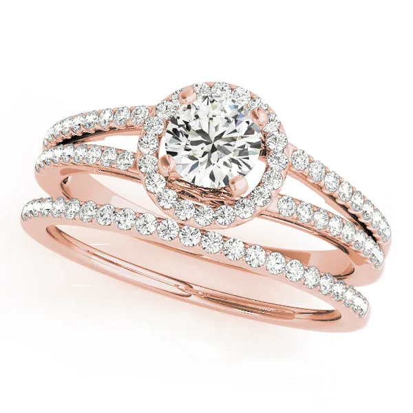 Engagement Rings Halo Round - TN50550-E